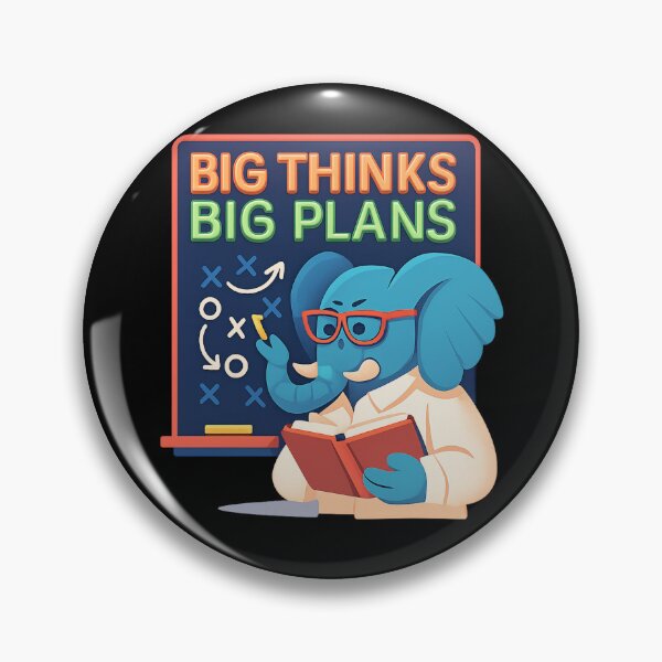 Item preview, Elephant Strategist - Big Thinks, Big Plans designed and sold by MKreative Studio.