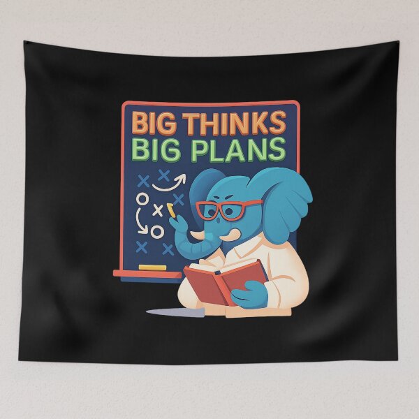 Item preview, Elephant Strategist - Big Thinks, Big Plans designed and sold by MKreative Studio.