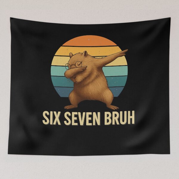 Item preview, 67 Meme Capybara Funny Six Seven Bruh Capybara for Kids designed and sold by IdealDo.