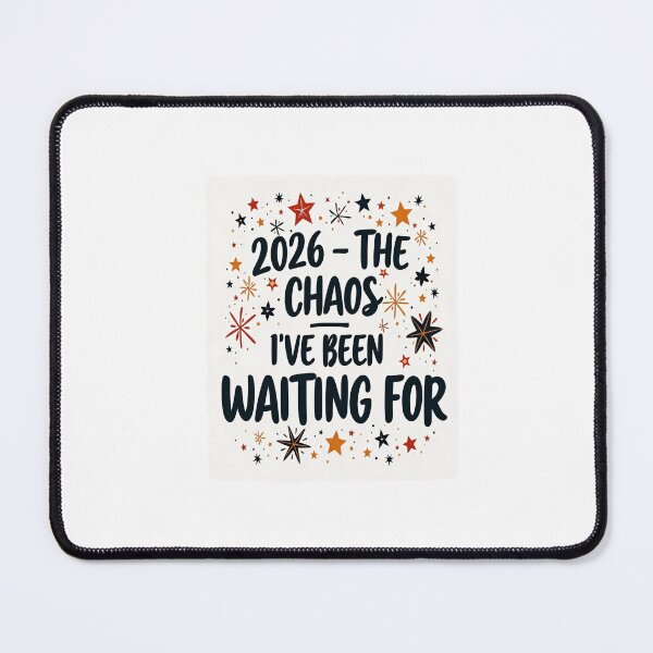 Item preview, "2026 – The Chaos I Have Been Waiting For | Funny Motivational Print" designed and sold by GoxyVision.