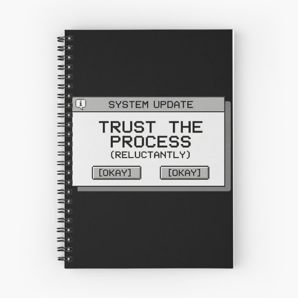 Item preview, Trust the Process (Reluctantly) – Retro System Update Pixel Tech Humor Design designed and sold by SV-Creation.
