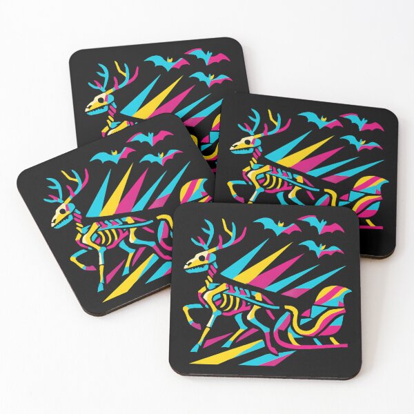 Item preview, Holiday Cheer, Darker Side – Neon Reindeer designed and sold by printedartgoods.