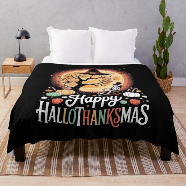 Item preview, Happy Hallothanksmas Funny Halloween Merry Christmas designed and sold by RsFilsingerArt.