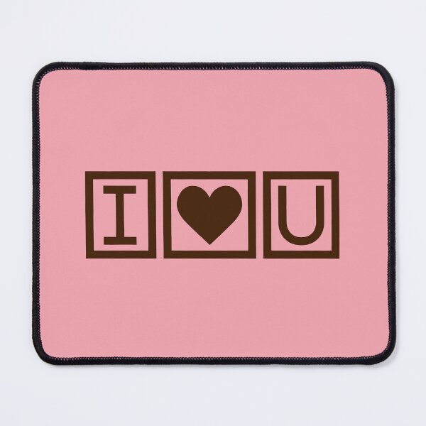 Item preview, I ♥ U Framed Symbol Design with Minimalist Pink Background designed and sold by SplashTastic.