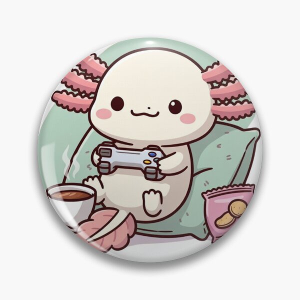 Item preview, Ajolote Gamer Relájate – Estética de juego adorable designed and sold by GrumpySableye.