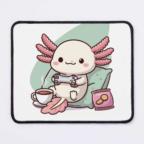Item preview, Relax Gamer Axolotl – Cute Gaming Aesthetic designed and sold by GrumpySableye.
