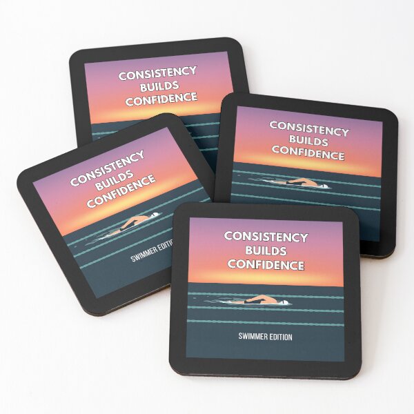 Item preview, Consistency Builds Confidence – Men’s Swim Motivation Gift Apparel for Endurance Athletes designed and sold by endurothreads.