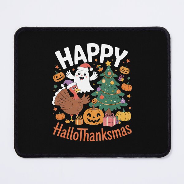 Item preview, Happy Hallothanksmas, Halloween Thanksgiving Christmas designed and sold by RsFilsingerArt.