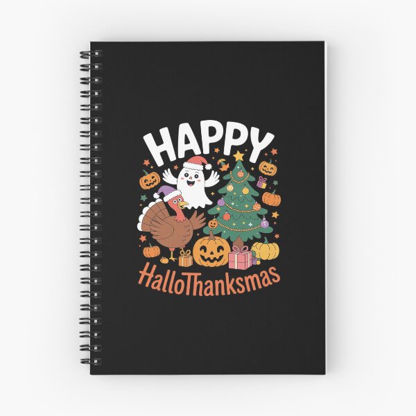 Item preview, Happy Hallothanksmas, Halloween Thanksgiving Christmas designed and sold by RsFilsingerArt.