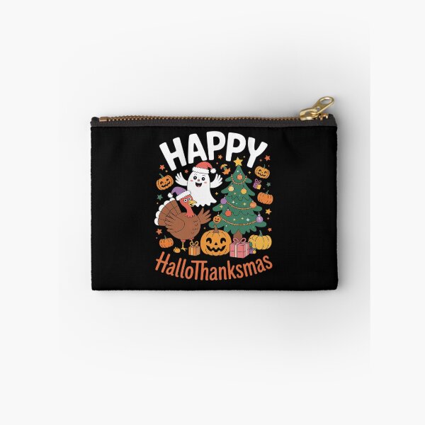 Item preview, Happy Hallothanksmas, Halloween Thanksgiving Christmas designed and sold by RsFilsingerArt.