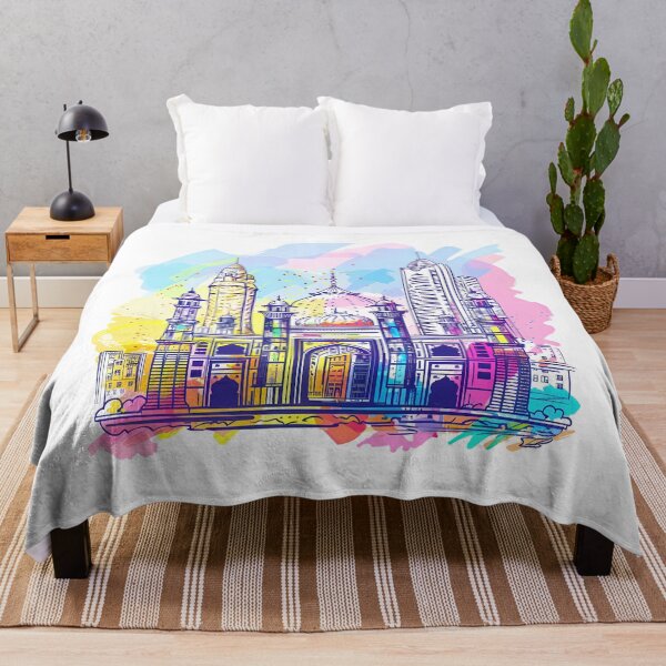 Item preview, Modern Islamic Cityscape with Colorful Mosque designed and sold by DesignArtist.ia.