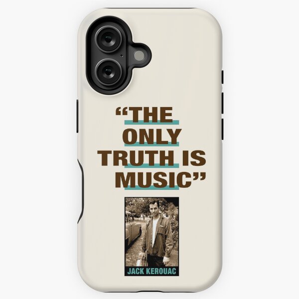 Item preview, Jack Kerouac Quote:  "The Only Truth Is Music" designed and sold by TIGERDAVER.