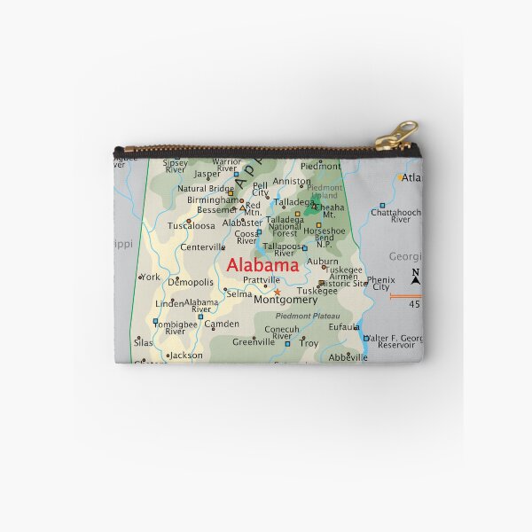 Item preview, Alabama Map – Rivers, Mountains & Cities designed and sold by WorldAtlas.com.