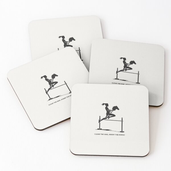 Item preview, Clear the Bar, Hobby the Horse – Funny Hobby Horsing Sports Silhouette designed and sold by RollFuzzy.