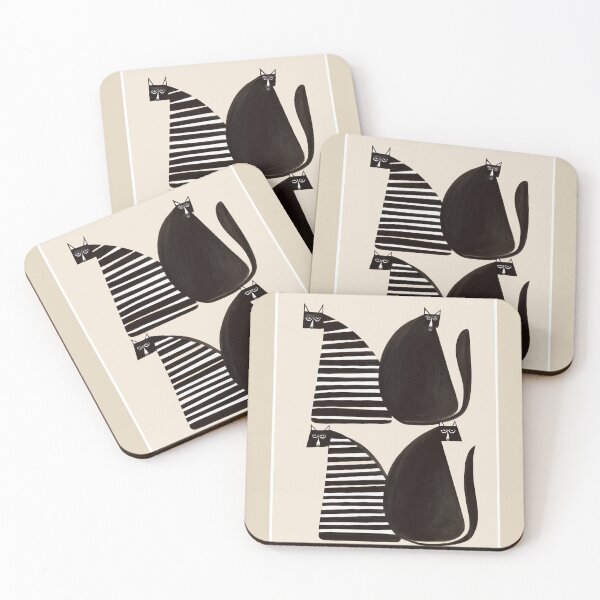 Item preview, Minimalist Cats in Black and White designed and sold by Branka Kodzoman.
