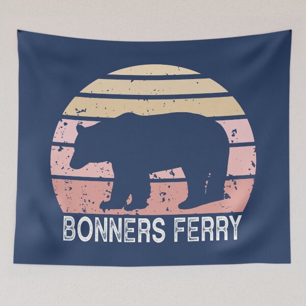 Item preview, Bonners Ferry Idaho Retro Bear designed and sold by Esskay Designs.