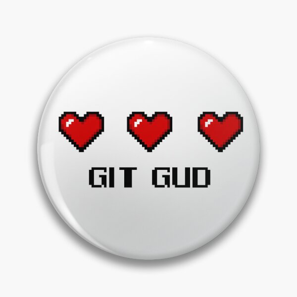 Item preview, Pixel Hearts Gamer Git Gut  designed and sold by Ally-Bee33.