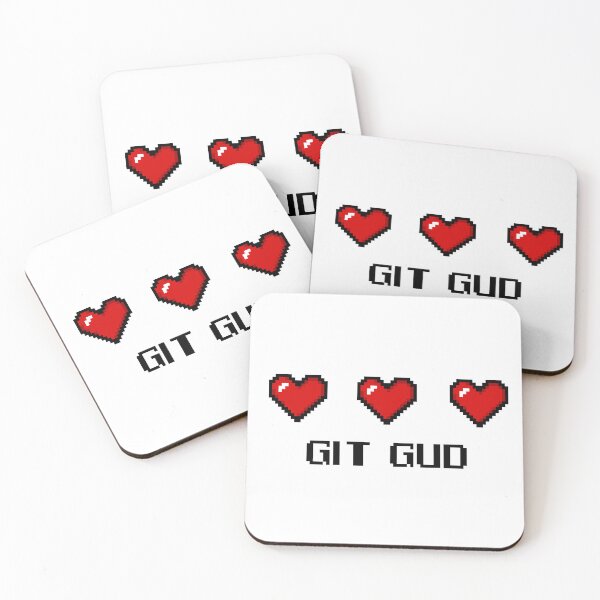 Item preview, Pixel Hearts Gamer Git Gut  designed and sold by Ally-Bee33.