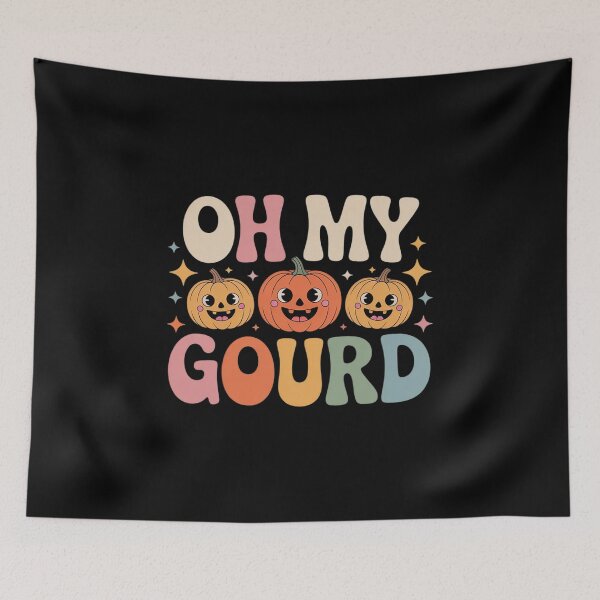 Item preview, Oh My Gourd Funny Pumpkin Pun Halloween Group  designed and sold by NailMolisa.