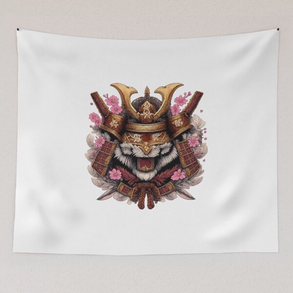 Item preview, Fiery tiger in samurai armor designed and sold by JOSHUAWAYLAND.
