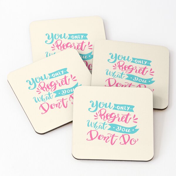 Item preview, You Only Regret What You Don't Do | Carpe Diem, Risk & Adventure Quote designed and sold by Maltachi Designs.