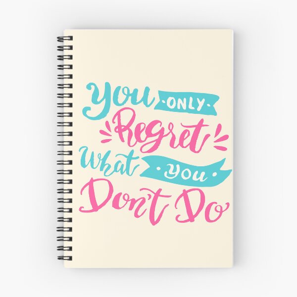 Item preview, You Only Regret What You Don't Do | Carpe Diem, Risk & Adventure Quote designed and sold by Maltachi Designs.