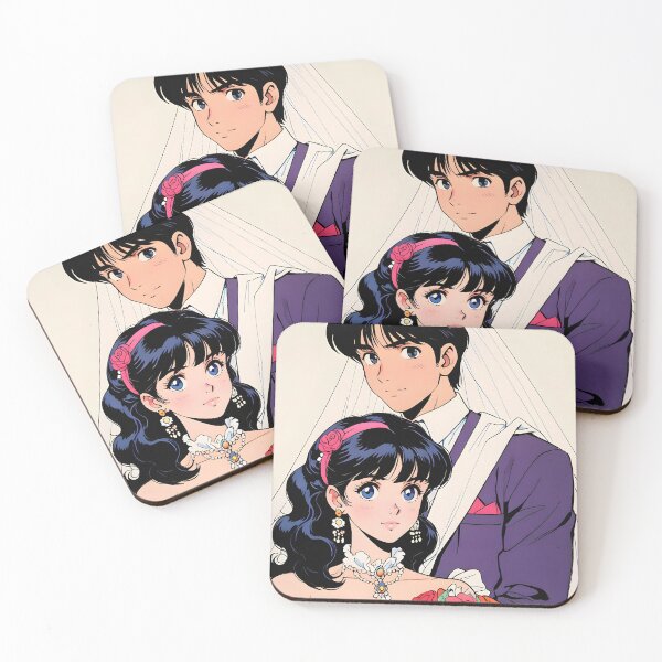 Item preview, Vintage Retro Anime Couple Wedding Love Aesthetic designed and sold by RadiantGraphics.