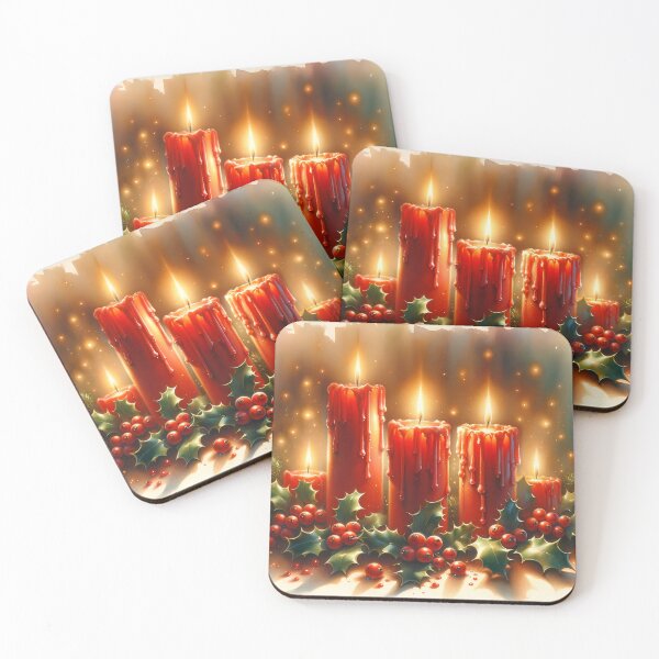 Item preview, Red Christmas Candles designed and sold by CalmnessbyChoice.
