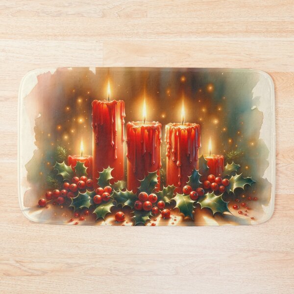 Item preview, Red Christmas Candles designed and sold by CalmnessbyChoice.