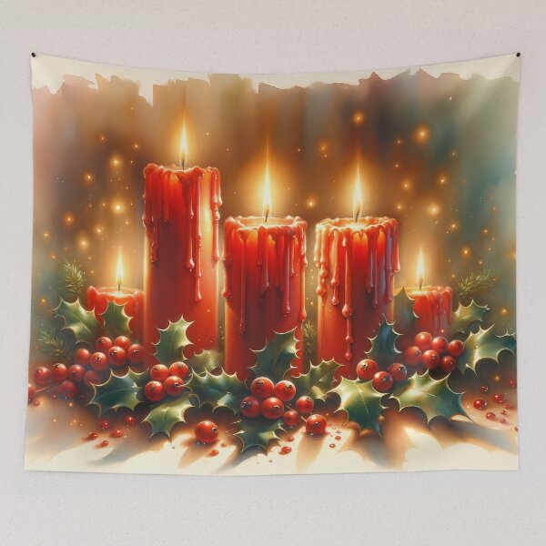 Item preview, Red Christmas Candles designed and sold by CalmnessbyChoice.