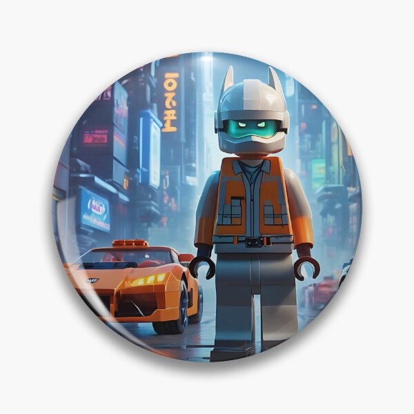 Item preview, Cyberpunk Brick City - Neon Night Racing designed and sold by DigitalVibes Art, CreatorSpace, PixelMood. By AngryFish.Art..