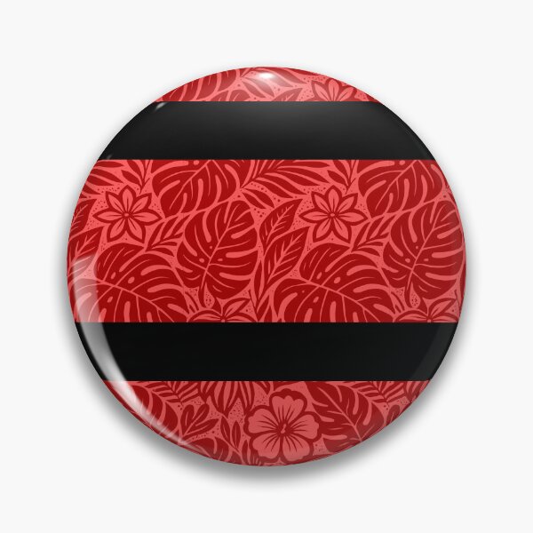 Item preview, Rayas horizontales ornamentales étnicas florales rojas sobre fondo transparente designed and sold by InFrameVision.