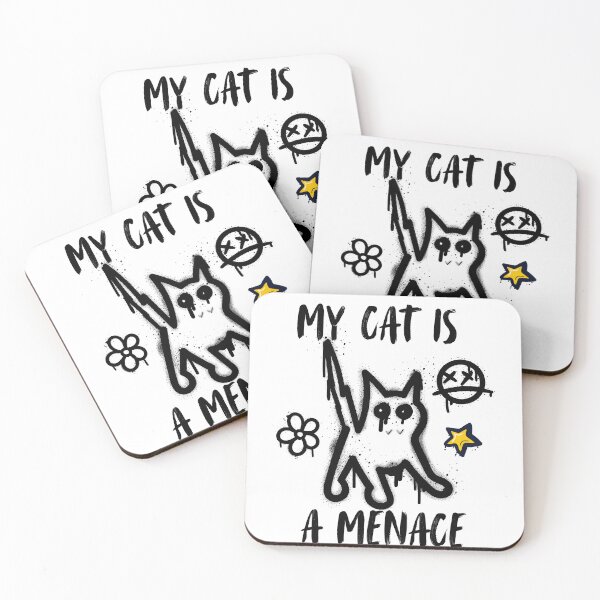 Item preview, My cat is a menace designed and sold by my7shirts.