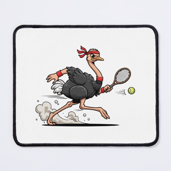 Item preview, Ostrich Playing Tennis designed and sold by Lydyb-creations.