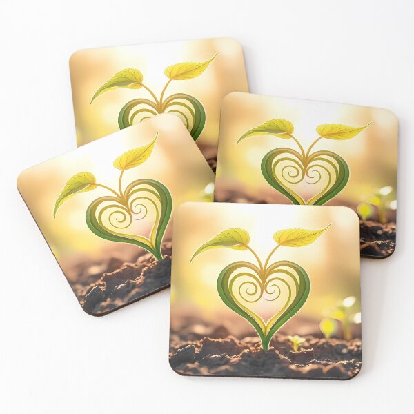 Item preview, Sunlit Plant Heart designed and sold by CalmnessbyChoice.