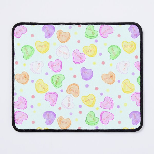 Item preview, Colourful Candy hearts pattern designed and sold by alanamaeart.
