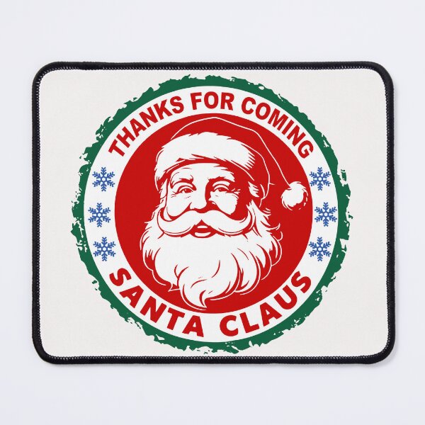 Item preview, Thanks For Coming; Santa Claus; Christmas; designed and sold by StickerApe.