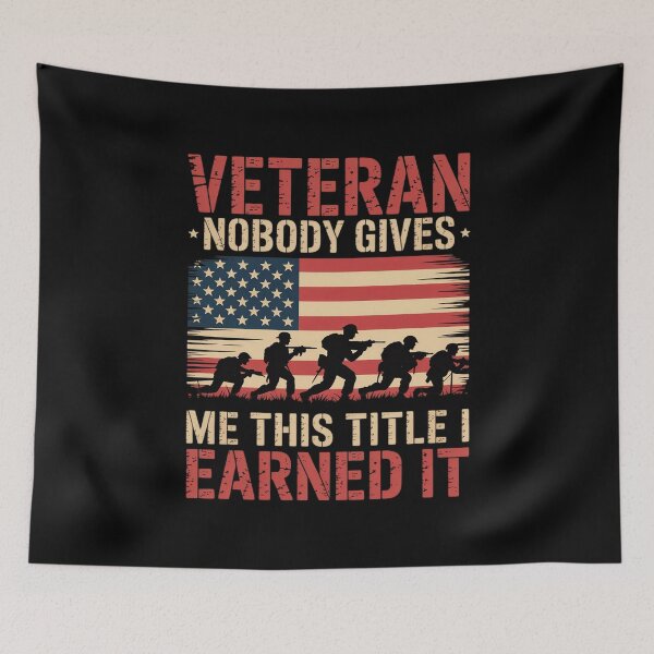 Item preview, Veteran Nobody Gives Me This Title I Earned It Patriotic USA designed and sold by countntenov.