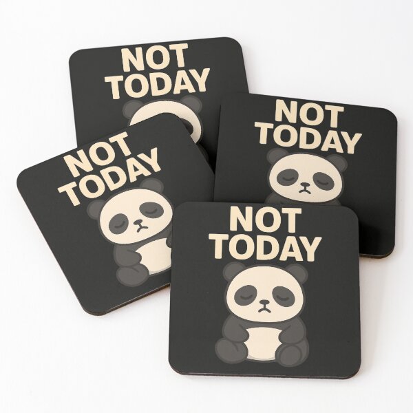 Item preview, Not Today Panda – Lazy Cute Cartoon designed and sold by Papier Atelier Art.