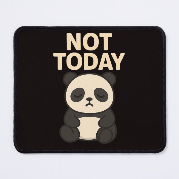 Item preview, Not Today Panda – Lazy Cute Cartoon designed and sold by Papier Atelier Art.