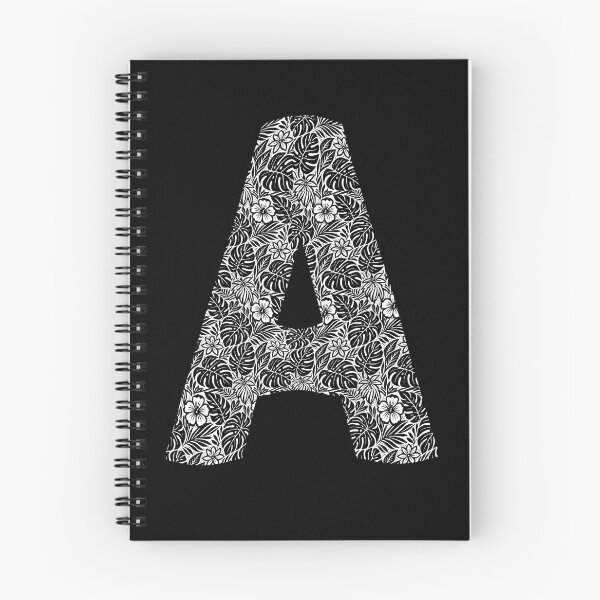Item preview, Letter A with Black and White Floral Ethnic Ornament on Transparent Background designed and sold by InFrameVision.