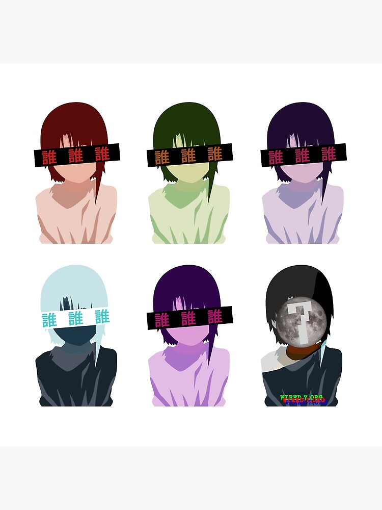 Lain Rgb Art Board Print By Wired 7 Redbubble