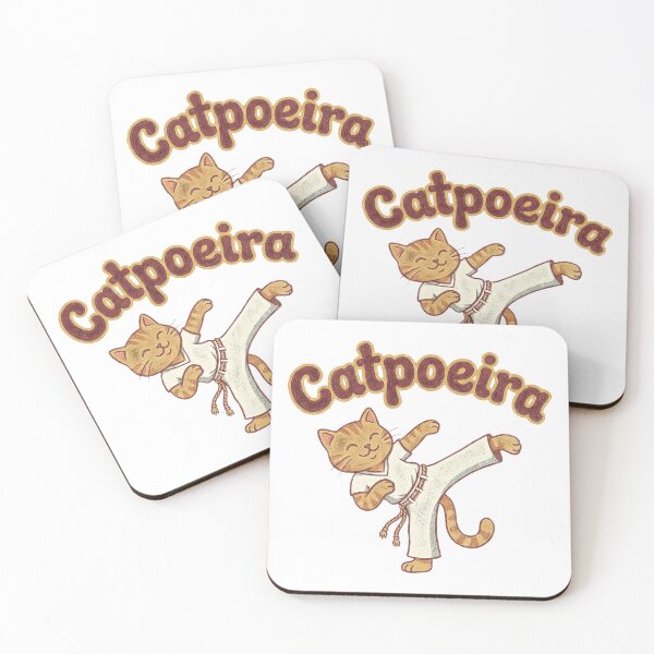 Item preview, Catpoeira - Funny Brazilian Martial Arts Cat Pun designed and sold by Hen-C-Art.