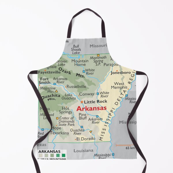 Item preview, Arkansas Map – Mountains, Rivers & Cities designed and sold by WorldAtlas.com.