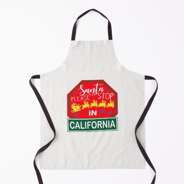 Item preview, Santa Please Stop In California; USA; Christmas; designed and sold by StickerApe.