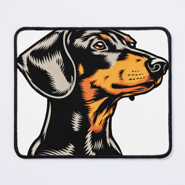 Item preview, Dachshund Precision: Bold Profile in Graphic Form designed and sold by ForeverPrintsOK.