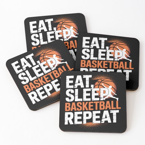 Item preview, Eat Sleep Basketball Repeat Quote Art designed and sold by flagylART.