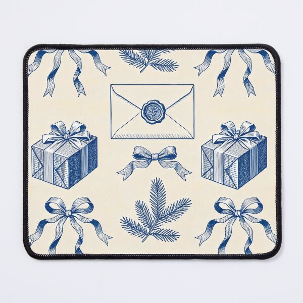 Item preview, Classic Christmas card template with gifts and letters designed and sold by AestheticsTime.