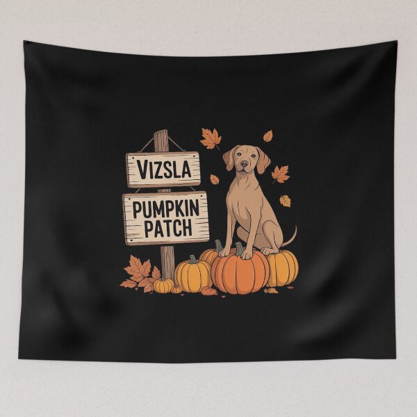 Item preview, Vizsla Pumpkin Patch Dog Lovers Thanksgiving Halloween designed and sold by countntenov.