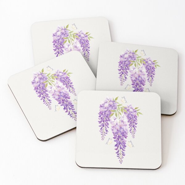 Item preview, Wisteria Serenity Cascade — Butterflies in Bloom designed and sold by Mora Atelier Designs.